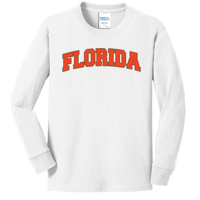 Florida State Sports Logo Kids Long Sleeve Shirt