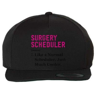 Funny Surgery Scheduler Application Day Medical Scheduler Wool Snapback Cap