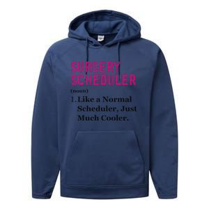 Funny Surgery Scheduler Application Day Medical Scheduler Performance Fleece Hoodie