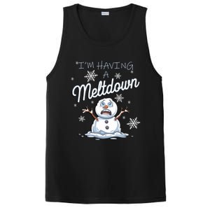 Funny Snow Sarcastic Puns IM Having A Meltdown Snow Gift PosiCharge Competitor Tank