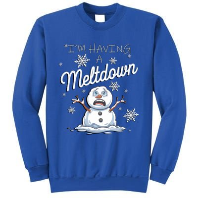 Funny Snow Sarcastic Puns IM Having A Meltdown Snow Gift Sweatshirt