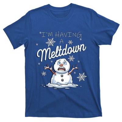 Funny Snow Sarcastic Puns IM Having A Meltdown Snow Gift T-Shirt