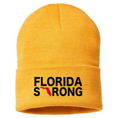 Florida Strong Support For Florida Graphic Sustainable Knit Beanie