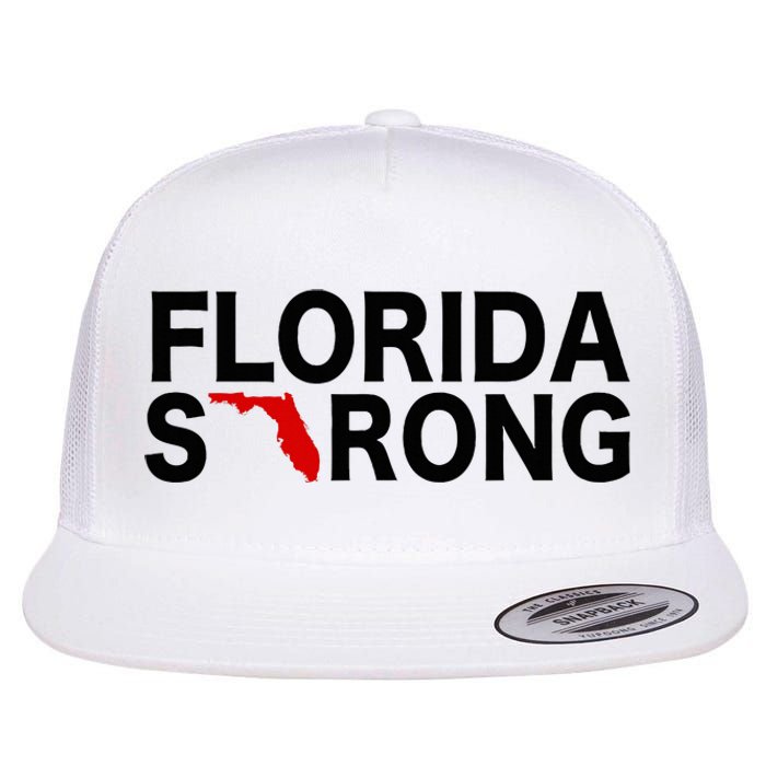 Florida Strong Support For Florida Graphic Flat Bill Trucker Hat