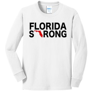 Florida Strong Support For Florida Graphic Kids Long Sleeve Shirt