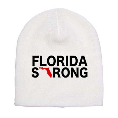 Florida Strong Support For Florida Graphic Short Acrylic Beanie