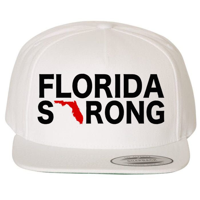 Florida Strong Support For Florida Graphic Wool Snapback Cap