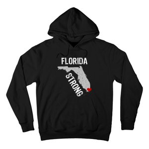 Florida Strong Support For Miami Distressed State Hoodie