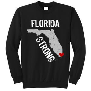 Florida Strong Support For Miami Distressed State Sweatshirt