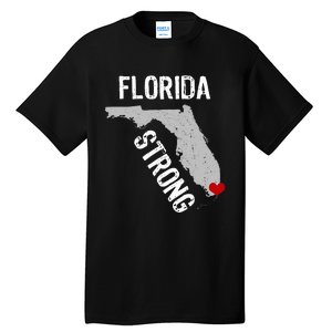 Florida Strong Support For Miami Distressed State Tall T-Shirt