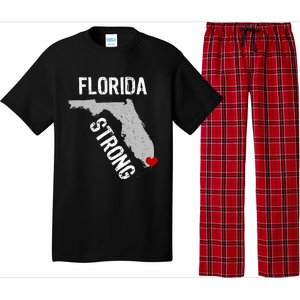 Florida Strong Support For Miami Distressed State Pajama Set