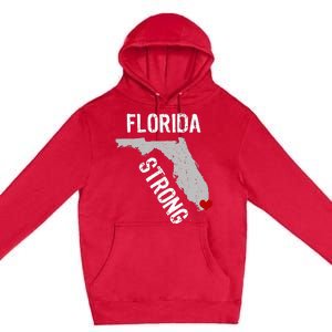 Florida Strong Support For Miami Distressed State Premium Pullover Hoodie