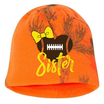 Football Sister Shirts Football Sister Bow Shirts Yellow Gold Kati - Camo Knit Beanie