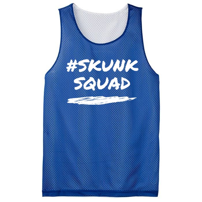 Funny Skunk Squad Hashtag #Skunksquad Great Gift Mesh Reversible Basketball Jersey Tank