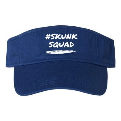 Funny Skunk Squad Hashtag #Skunksquad Great Gift Valucap Bio-Washed Visor