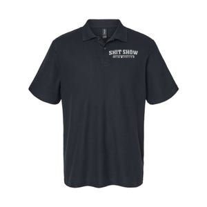 Funny Shit Show Crew Member Softstyle Adult Sport Polo