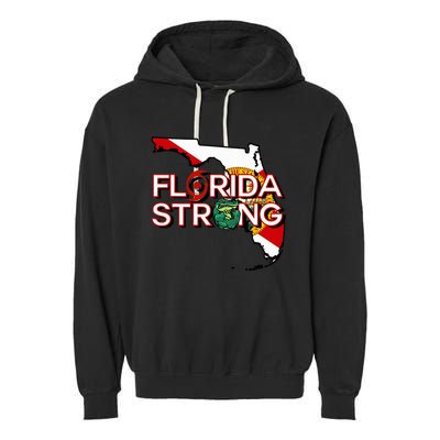 Florida Strong Support Gator Strong Florida Strong Community Garment-Dyed Fleece Hoodie