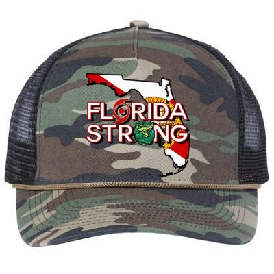 Florida Strong Support Gator Strong Florida Strong Community Retro Rope Trucker Hat Cap