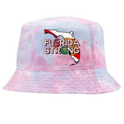 Florida Strong Support Gator Strong Florida Strong Community Tie-Dyed Bucket Hat