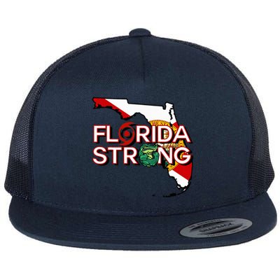 Florida Strong Support Gator Strong Florida Strong Community Flat Bill Trucker Hat