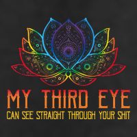 Funny Spiritual Saying Third Eye Sees Through Your Shit Adult Drive Performance Visor