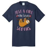 Funny Sloth Shirts For Who Loves Sloths Tall T-Shirt