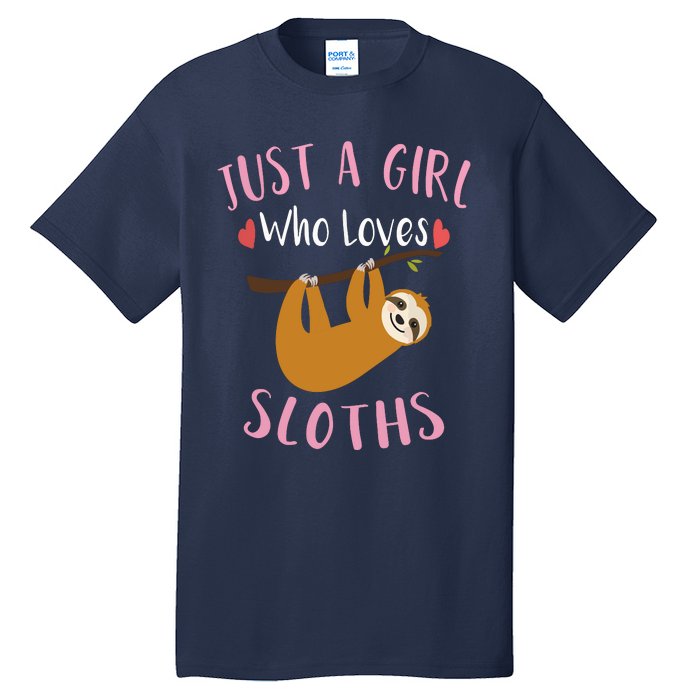 Funny Sloth Shirts For Who Loves Sloths Tall T-Shirt