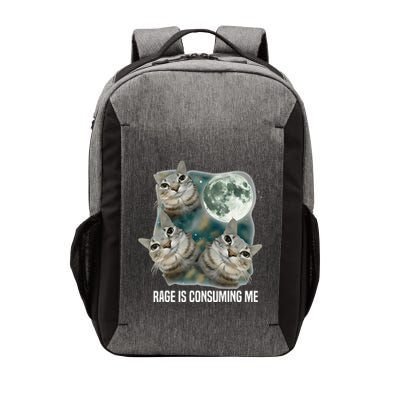 Funny Silly Staring Rage Is Consuming Me Sarcastic Cat Meme Vector Backpack