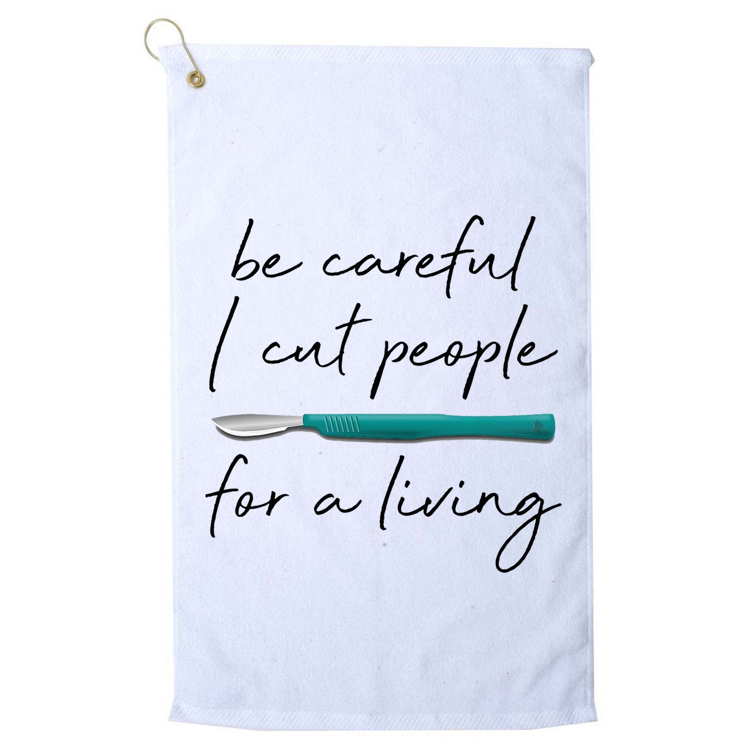 Funny Surgeon Surgery Gift for Medical Professionals Golf Towel