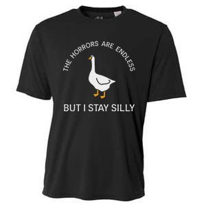 Funny Stay Silly Goose Horrors Are Endless Meme Cooling Performance Crew T-Shirt