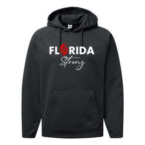 Florida Strong Support Pray For Florida Strong Community Performance Fleece Hoodie