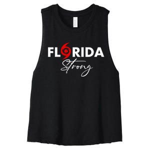 Florida Strong Support Pray For Florida Strong Community Women's Racerback Cropped Tank