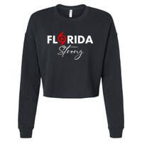 Florida Strong Support Pray For Florida Strong Community Cropped Pullover Crew