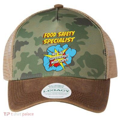 Food Safety Specialist Funny Superhero Job Legacy Tie Dye Trucker Hat