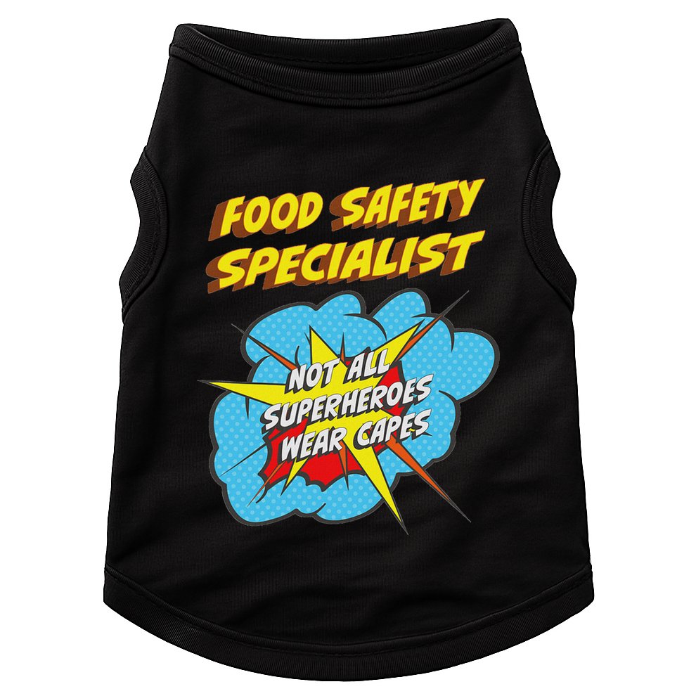 Food Safety Specialist Funny Superhero Job Doggie Tank