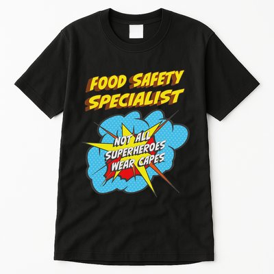 Food Safety Specialist Funny Superhero Job Tall T-Shirt