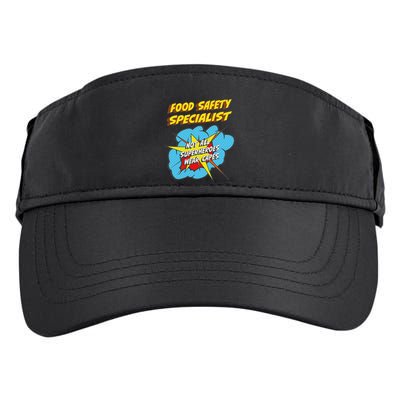 Food Safety Specialist Funny Superhero Job Adult Drive Performance Visor