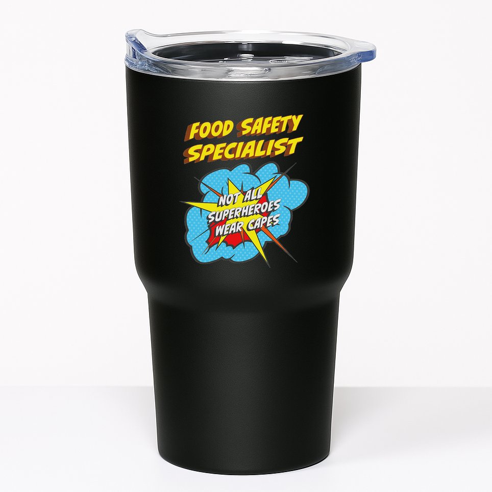 Food Safety Specialist Funny Superhero Job Tumbler