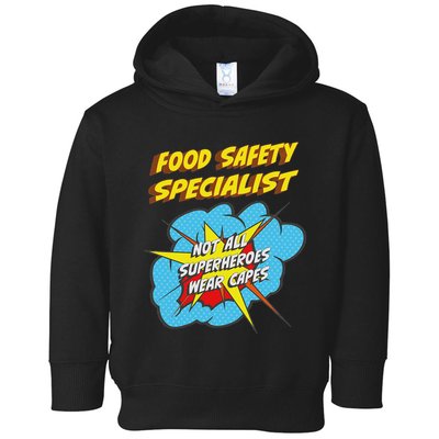 Food Safety Specialist Funny Superhero Job Toddler Hoodie