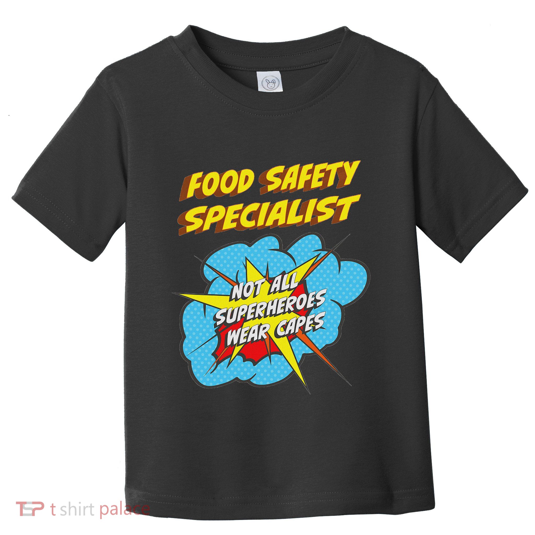 Food Safety Specialist Funny Superhero Job Toddler T-Shirt