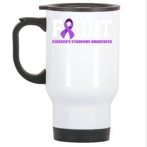 Fight SjogrenS Syndrome Awareness Cool Gift Sjogren Warrior Cute Gift Stainless Steel Travel Mug