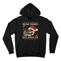 Festive Sarcastic Snarky Skeleton Ugly Christmas Sweater Hoodie