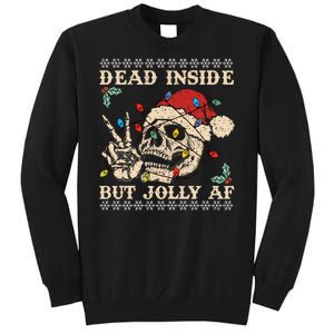 Festive Sarcastic Snarky Skeleton Ugly Christmas Sweater Tall Sweatshirt