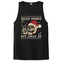 Festive Sarcastic Snarky Skeleton Ugly Christmas Sweater PosiCharge Competitor Tank