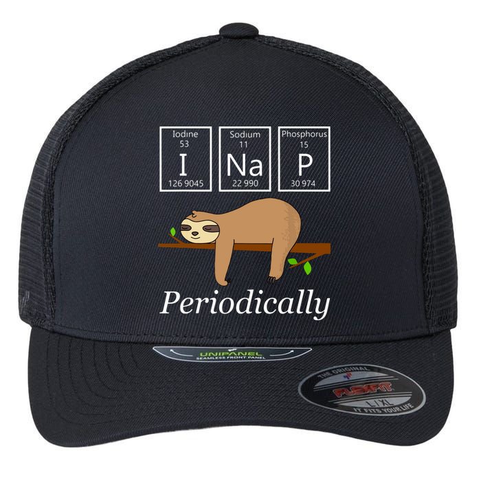 Funny Science Sloth Shirts I Nap Periodically Sloths Lovers Flexfit Unipanel Trucker Cap