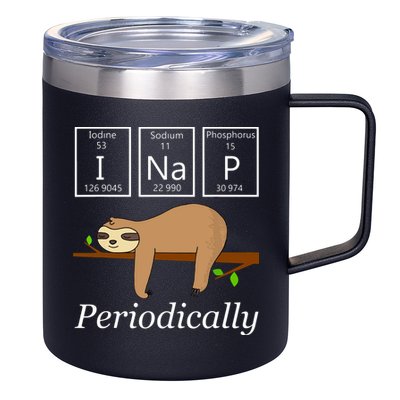 Funny Science Sloth Shirts I Nap Periodically Sloths Lovers 12oz Stainless Steel Coffee Mug