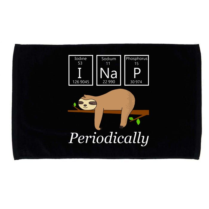 Funny Science Sloth Shirts I Nap Periodically Sloths Lovers Microfiber Hand Towel