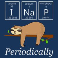 Funny Science Sloth Shirts I Nap Periodically Sloths Lovers Drawstring Bag