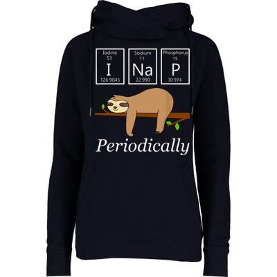 Funny Science Sloth Shirts I Nap Periodically Sloths Lovers Womens Funnel Neck Pullover Hood