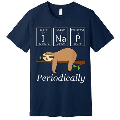 Funny Science Sloth Shirts I Nap Periodically Sloths Lovers Premium T-Shirt